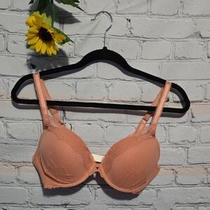 Simone Perele Confiance Plunge T-Shirt Bra In Pink Lace 34D